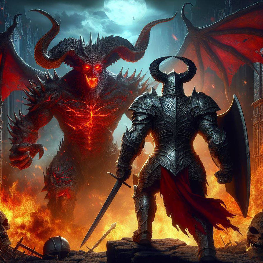 Knight Vs Devil Devil and knight 3 by Gronono57 on DeviantArt