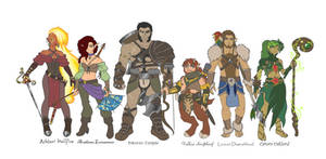 Dungeons And Dragons Character Line Up