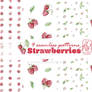 Strawberries Seamless Pattern | Erdbeeren Muster