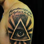 All-seeing eye tattoo