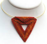 Sunset Ombre FoldOver Triangle by SandFibers