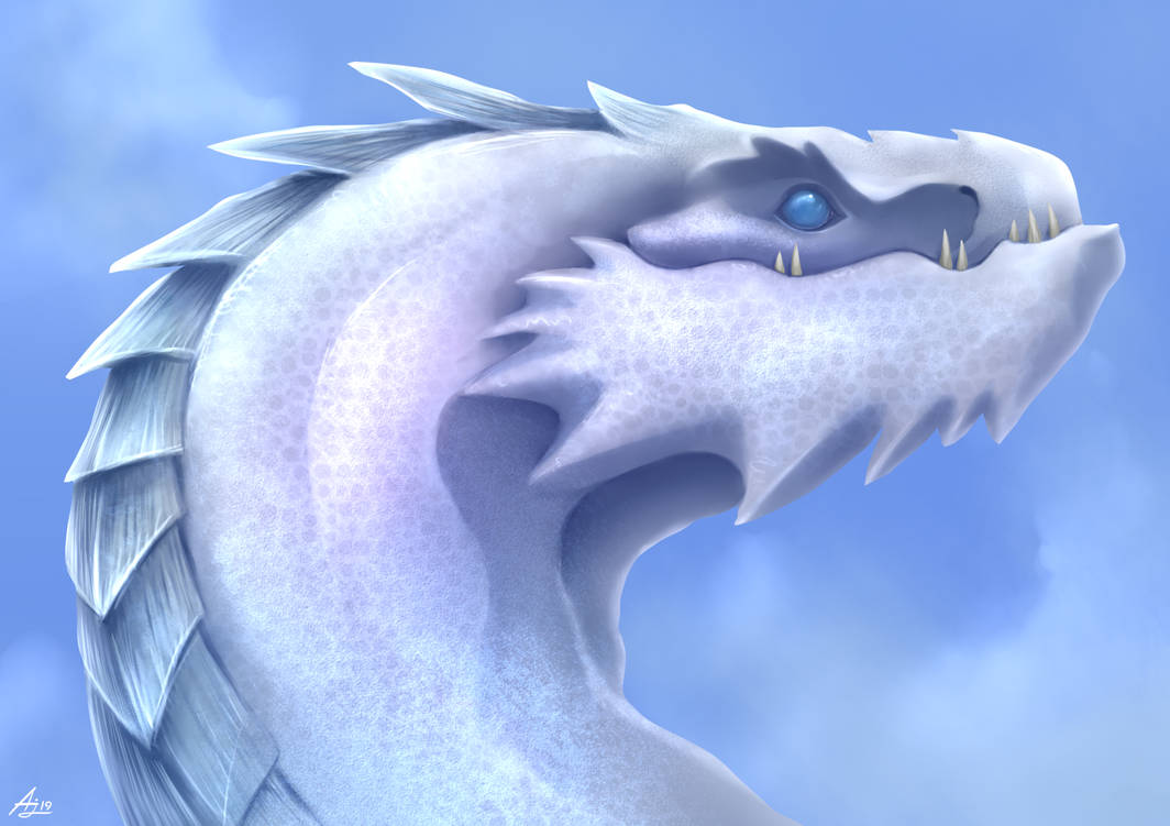 Snow Dragon by LuminousDazzle on DeviantArt
