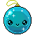 Bouncy Blue Ornament by Zagittorch
