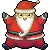 Wobbly Chubby Santa Icon by Zagittorch