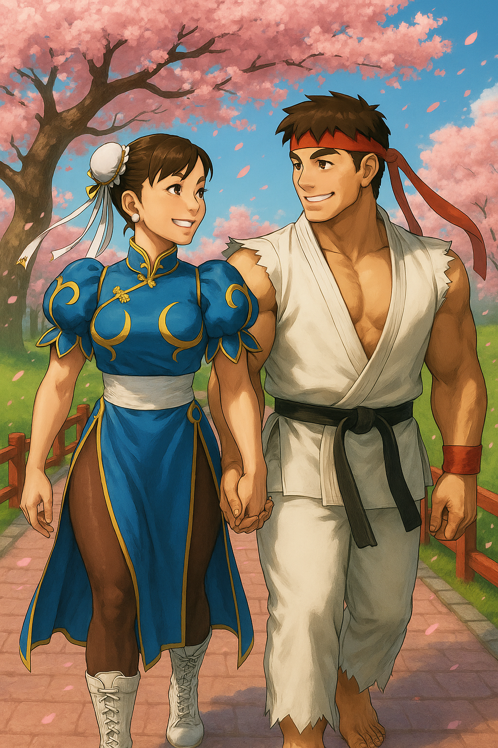 Chun Li And Ryu R Ryu and Chun-Li: walk in the park by BasiliusGalenus on DeviantArt