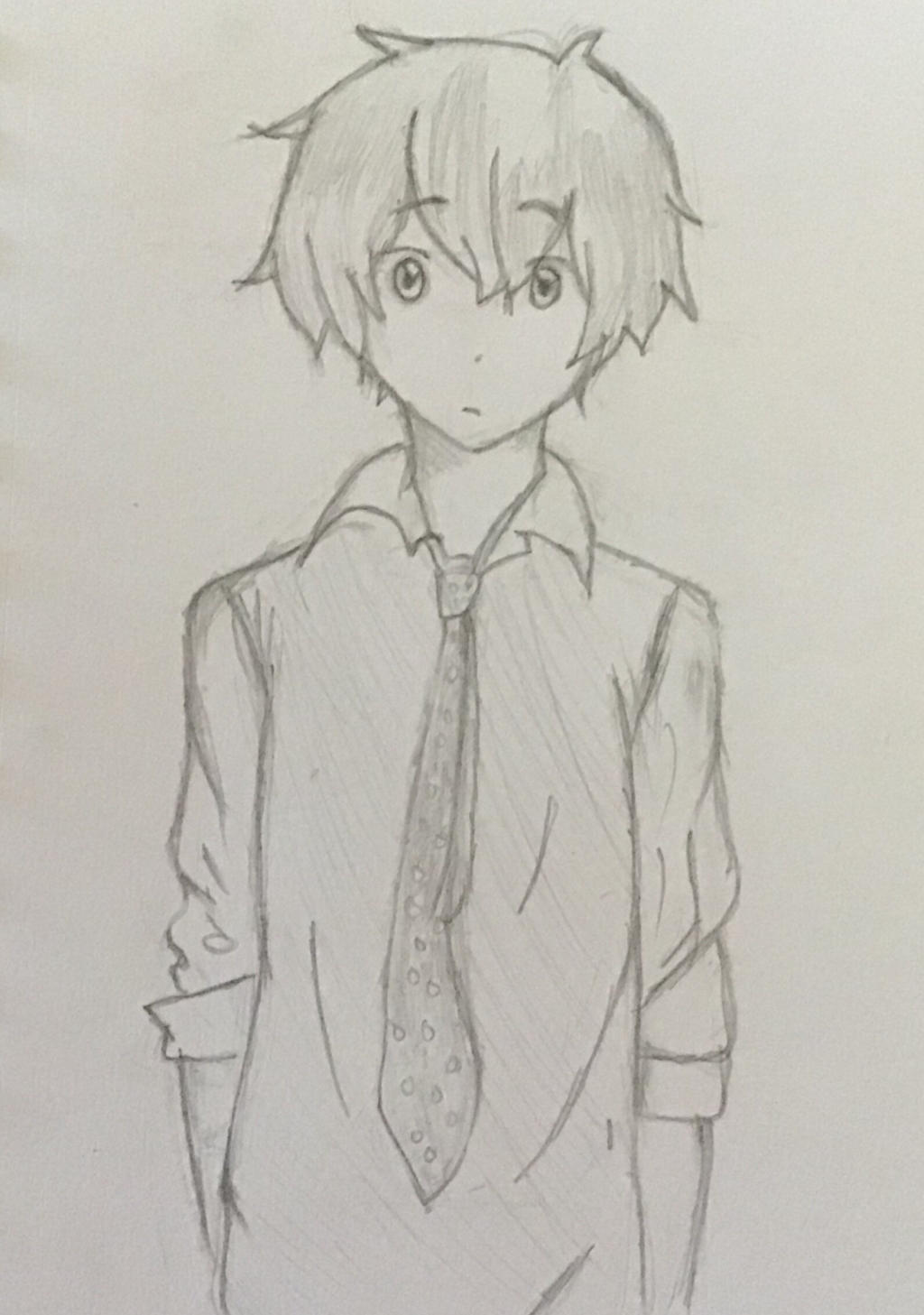 Anime school boy by Artezlect on DeviantArt