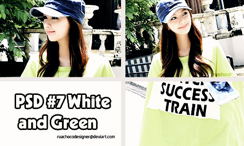 PSD #7 : White And Green