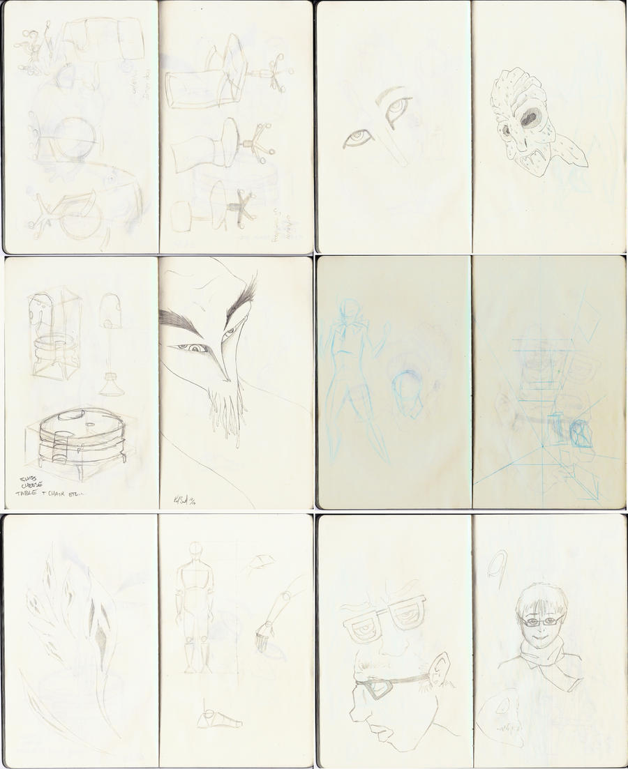 Sketchbook Project Pages 19-30