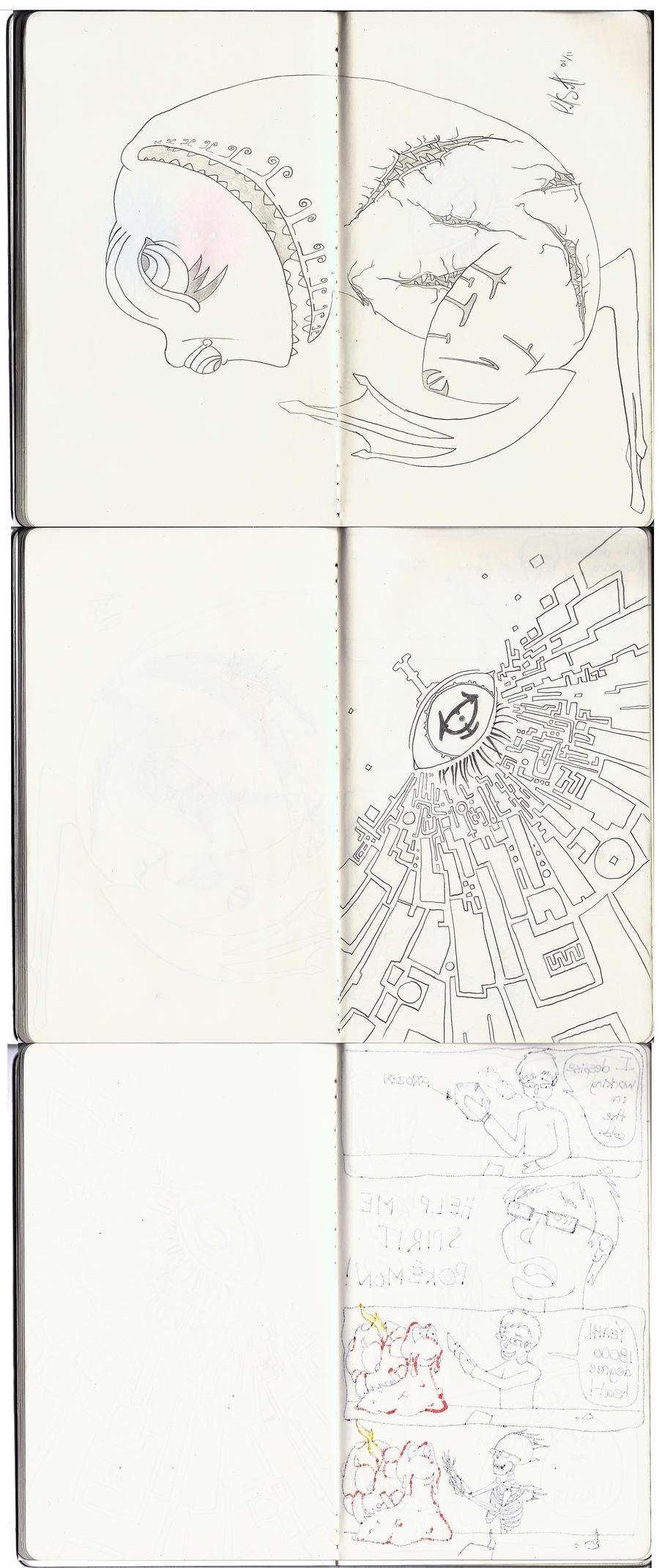 Sketchbook Project Pages 43-48