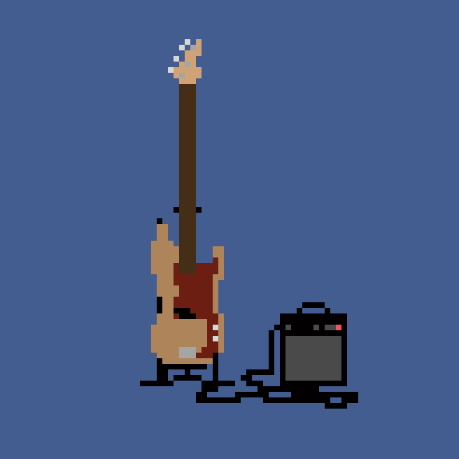 Pixel Bass Guitar