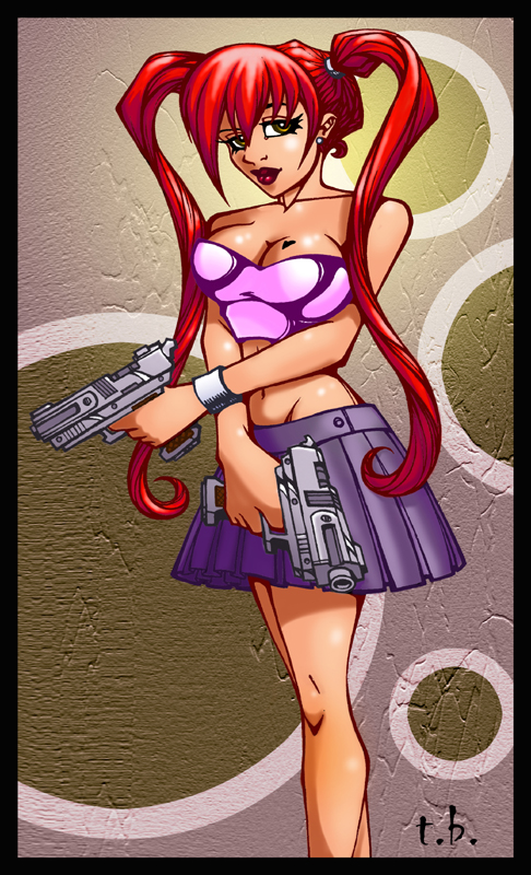 Gun Girl Color