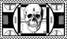 Psychic TV skull stamp