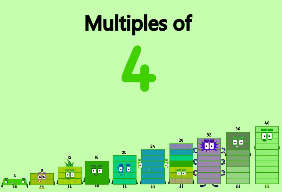 Multiblocks - Multiples of Four by JayNumberfanagram1 on DeviantArt