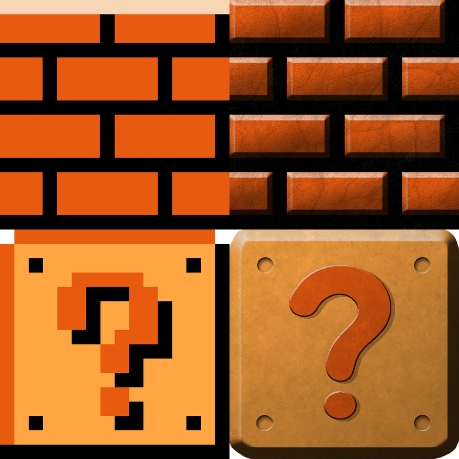 Super Mario Bros. HD Block Comparison by cloud6625 on DeviantArt