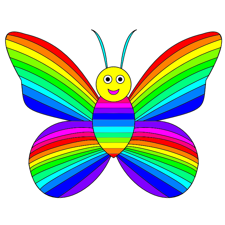 colored butterfly