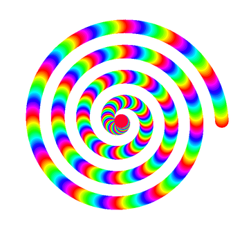 rainbow spiral animation