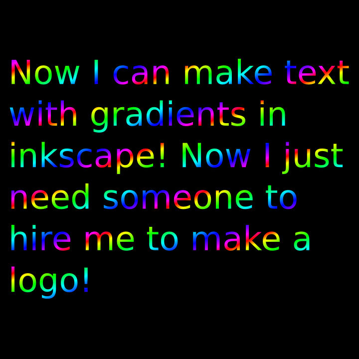 rainbow gradient text example by 10binary on DeviantArt