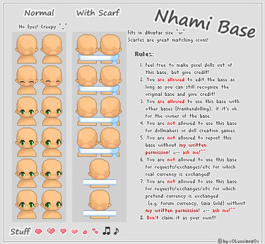 Nhami Avatar base