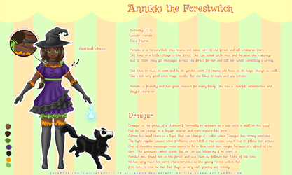 Charactersheet Annikki and Draugur