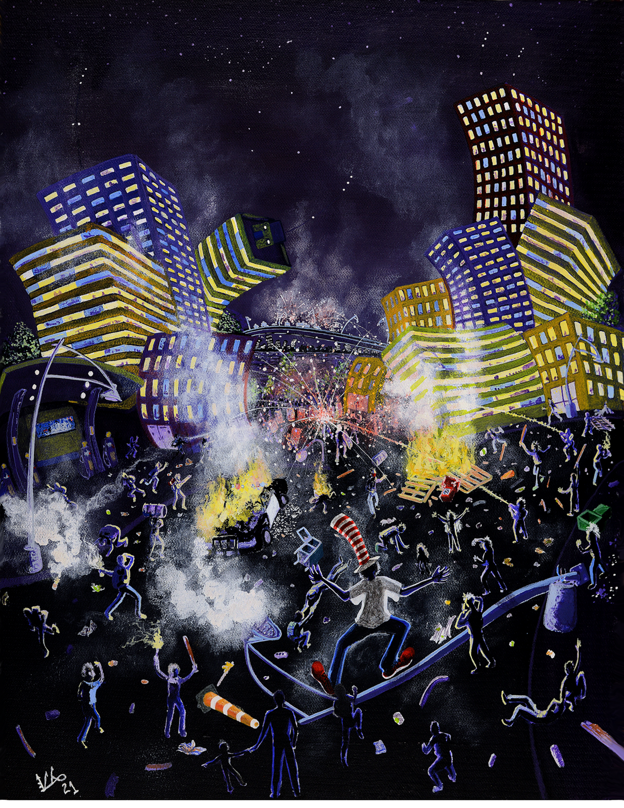 Poster Around Riots Portland nite riots new poster by FBStudio on DeviantArt