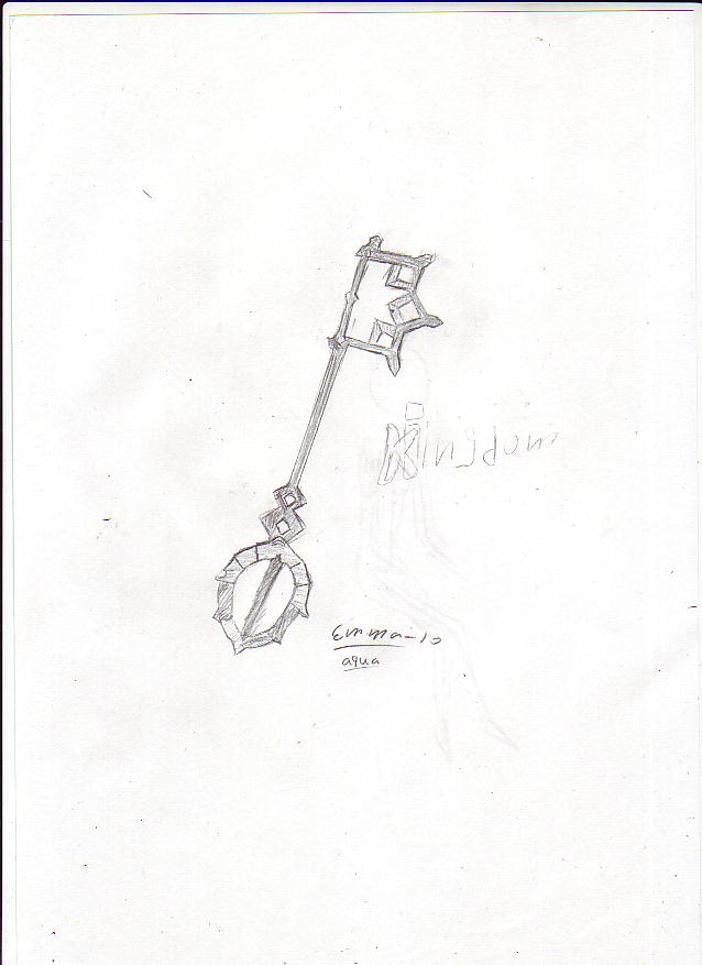 kingdom hearts aqua keyblade by mariel-san on DeviantArt
