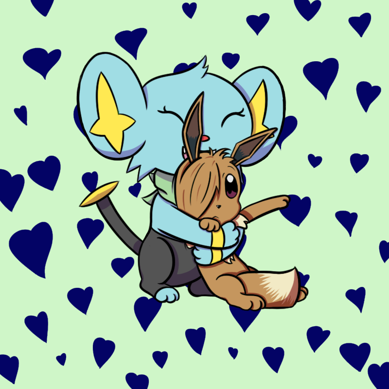 Shinx Hugging Bolt x Muffin - Hug by The-Irken-Luxray on DeviantArt