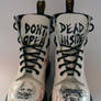 The Walking Dead customised Dr Martens Front