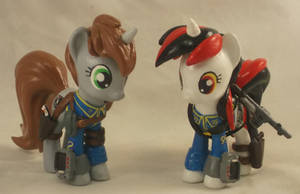 Funko Mini Fallout Equestria Blackjack + LittlePip by Gryphyn-Bloodheart