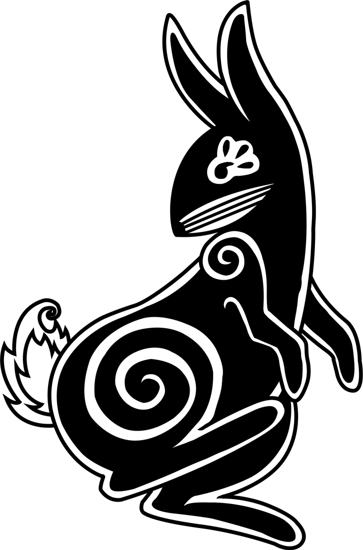Vermin Tribe Rabbit 1 in Black and White by Gryphyn-Bloodheart on ...