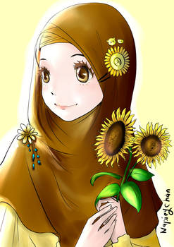 Muslimah Sunflower Colored