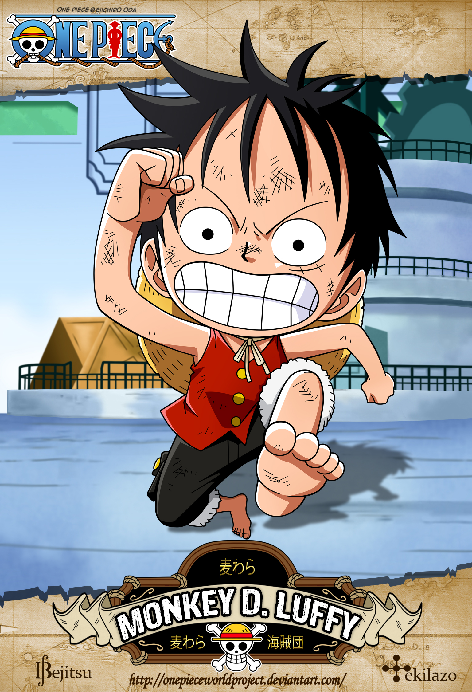 One Piece - Monkey D. Luffy by OnePieceWorldProject on DeviantArt