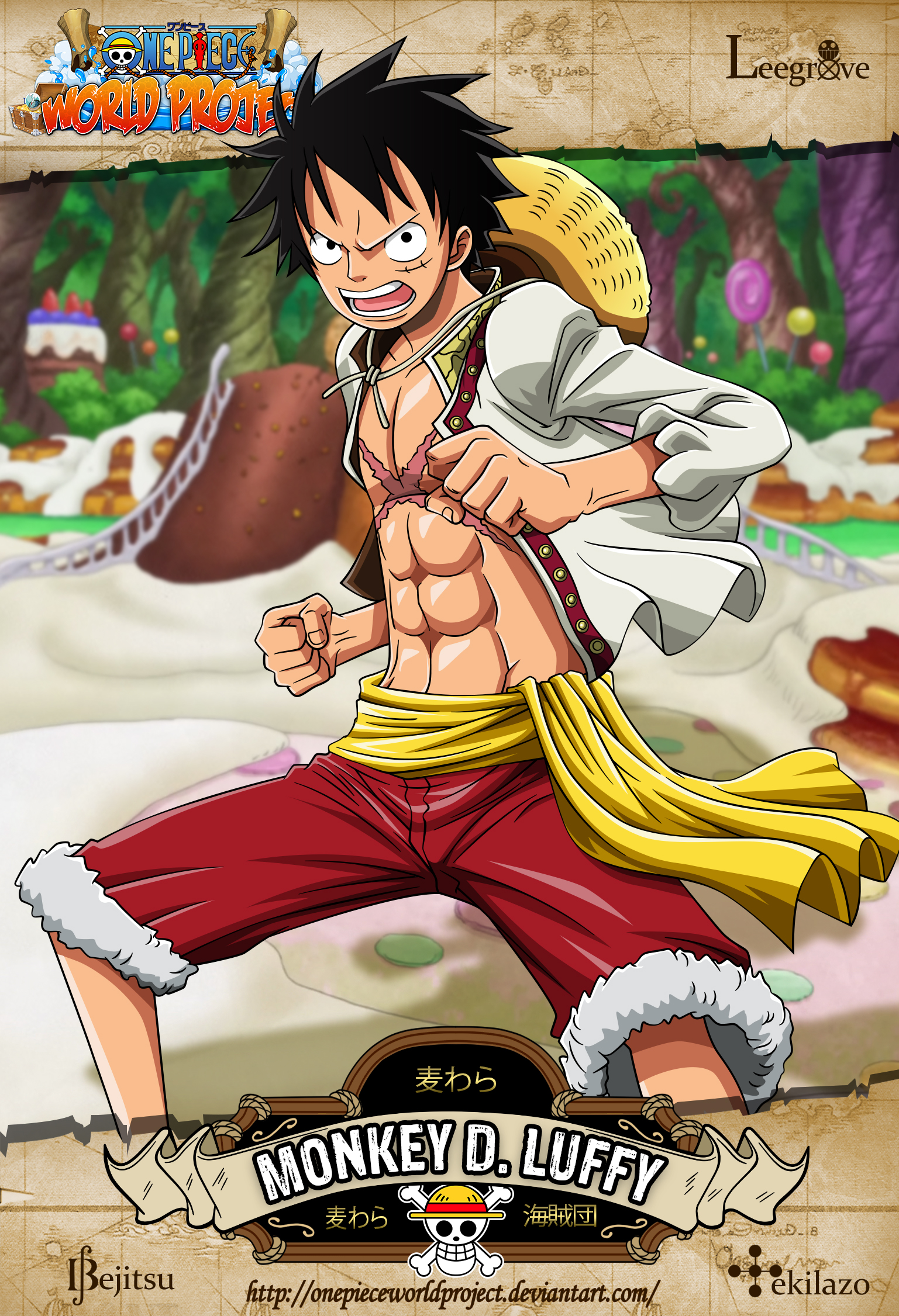 One Piece - Monkey D. Luffy by OnePieceWorldProject on DeviantArt