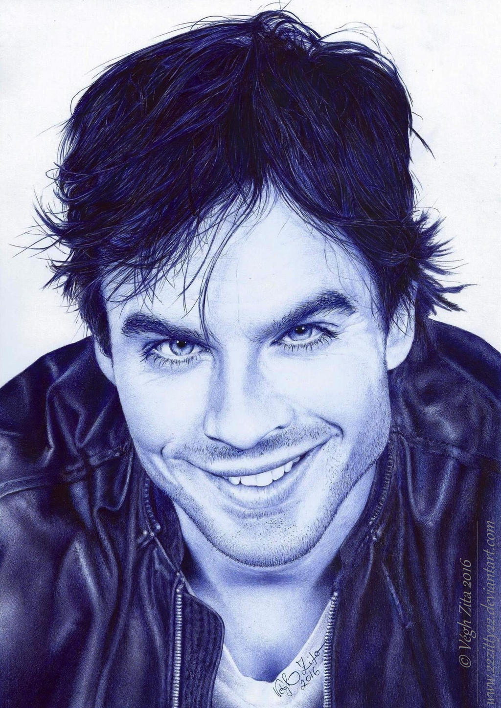 Ian Somerhalder pen drawing by 22Zitty22 on DeviantArt