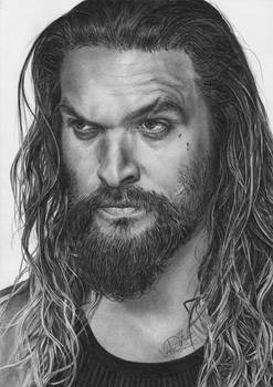 Jason Momoa pen drawing