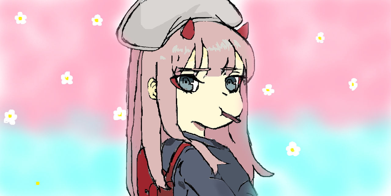 Baby Zero Two by ASmallArtist06 on DeviantArt