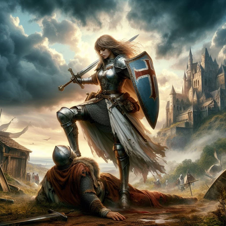 Knight Acending Knight vs knight by AiArtistimage on DeviantArt
