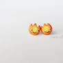 Calcifer Stud Earrings