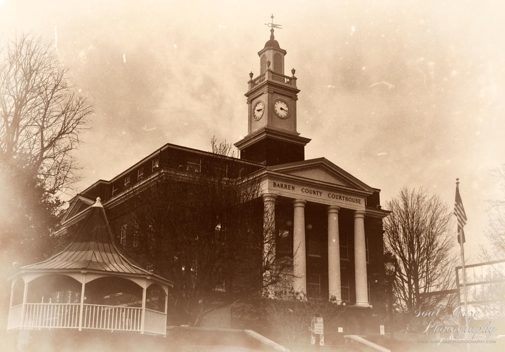 Barren Co Courthouse Vintage