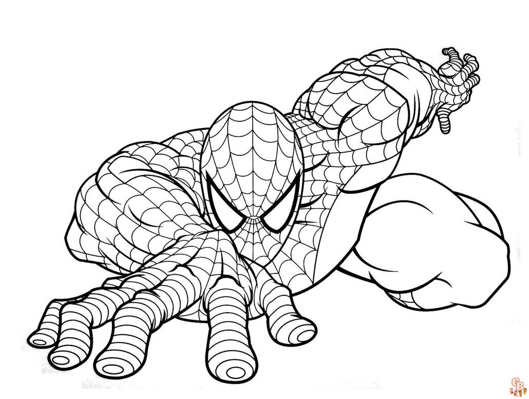 Coloriage spiderman à imprimer –