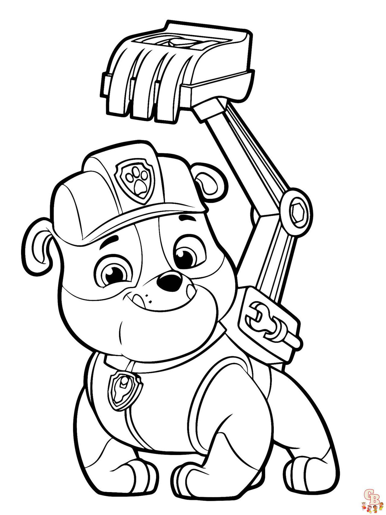 Coloriage Pat Patrouille Ryder à Imprimer Coloriage Pat Patrouille plaisir avec les hros pr by gbcoloriage on DeviantArt