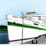 Wilhelm Gustloff in Hospital Ship livery.