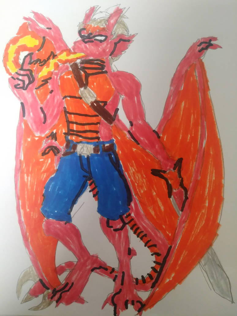Drake Maza (Dragon form) by RoxasExcalibur