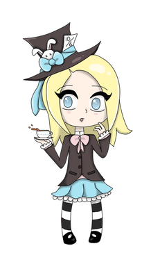 Alice hosts a tea party?