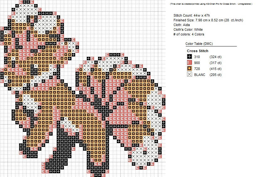 Vulpix front Cross Stitch Pattern by PokemonBattleScenes on DeviantArt