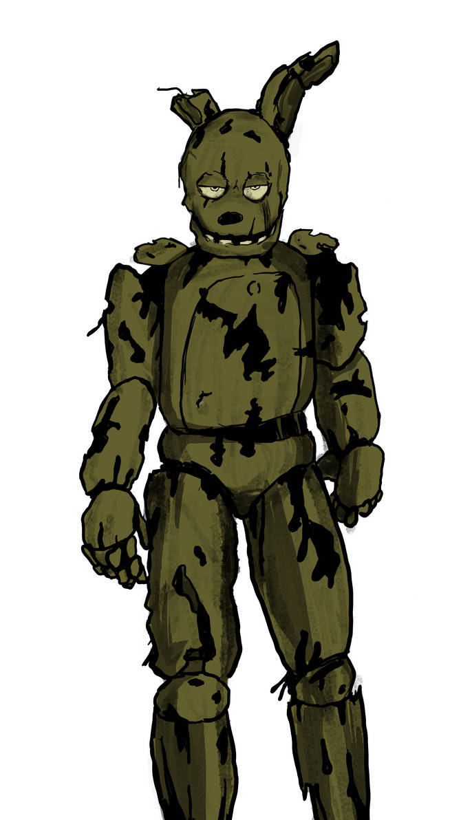 Springtrap Side Profile Springtrap by HostileRon on DeviantArt