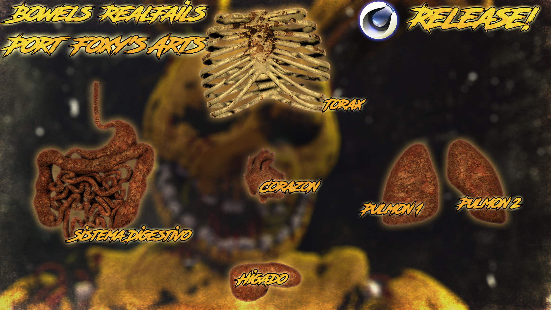 C4d Fnaf 4 hw and curse of dreadbear pack download by noahsreview on  DeviantArt