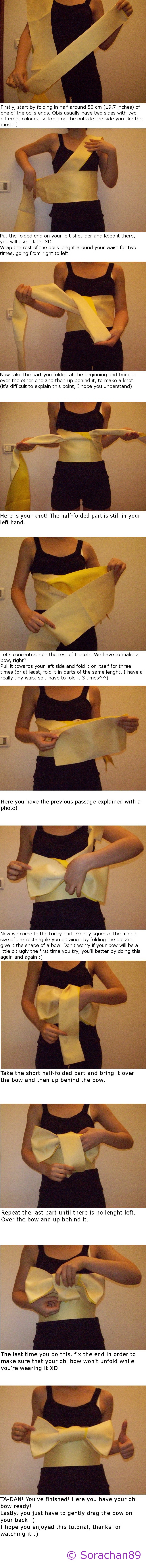 Tutorial: How to tie a obi by Hanatsuki89