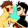 Kid Flash and Robin