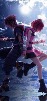 Thinking of you wherever you are |Kairi and Sora