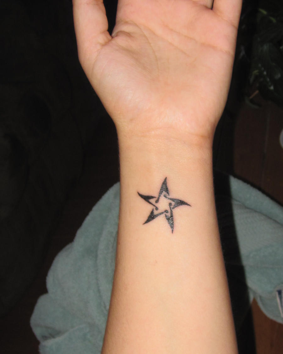 Music Notes Star Tattoo